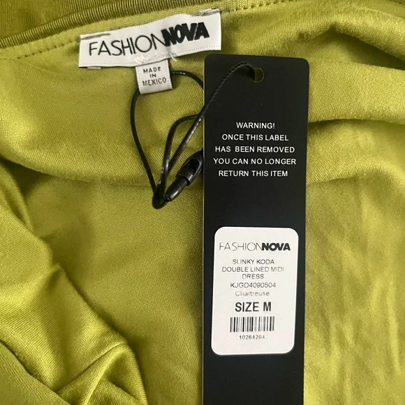 Elegant Olive Green Halter Dress - Picture 3 of 5